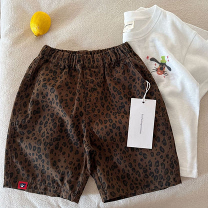 IRIS KIDS Safari Mood Shorts — kids tiger-print shorts, product photo 7 of 10