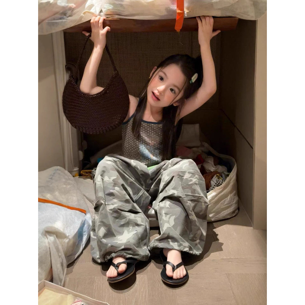 IRIS KIDS Mini Camo Set — kids tank top and camo pants set, product photo 5 of 10