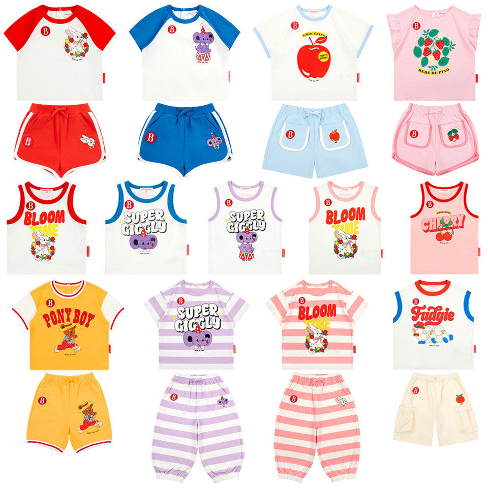 IRIS KIDS Rainbow Fun Kids Set — kids fruit-print mix-and-match outfit, product photo 1 of 14