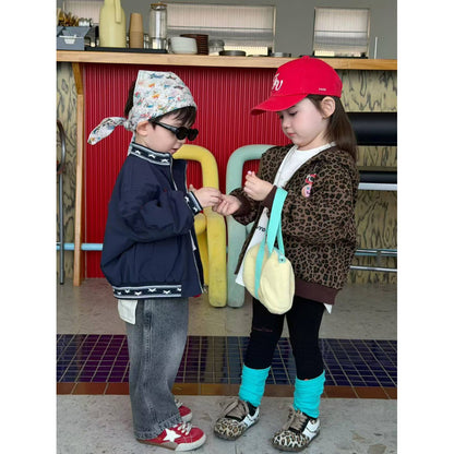 IRIS KIDS Leopard Breeze Jacket — kids leopard-print zip jacket, product photo 3 of 8