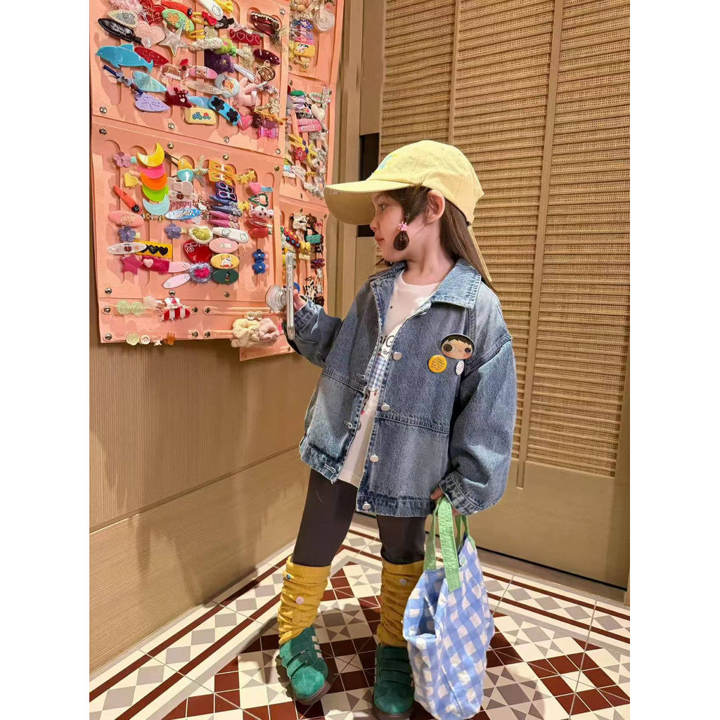 IRIS KIDS Mila Classic Denim Jacket — kids denim jacket, product photo 3 of 7