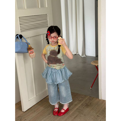 IRIS KIDS Happy Bear — kids bear-print shirt and pants set, product photo 6 of 11