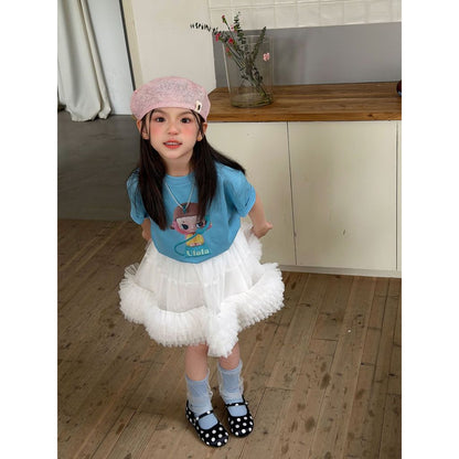 IRIS KIDS Princess Twirl Set — kids cartoon tee and tutu skirt, product photo 7 of 11