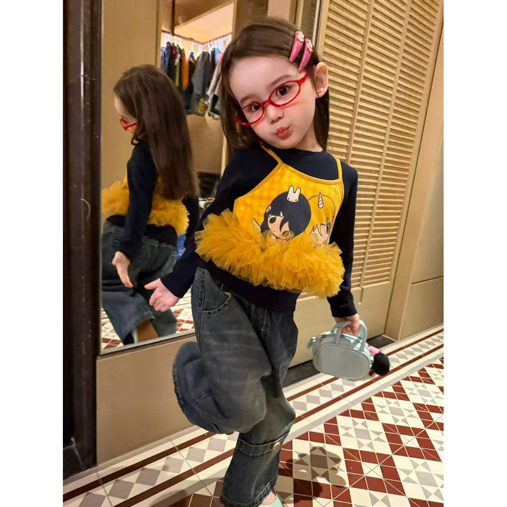 IRIS KIDS Mini Denim Muse — kids vest, shirt and denim pants set, product photo 2 of 9