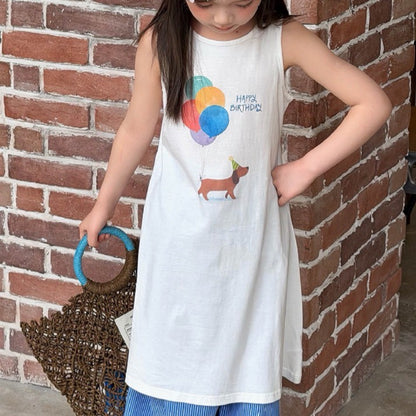 IRIS KIDS Sunny Birthday Tank — long-fit kids tank top, product photo 9 of 9