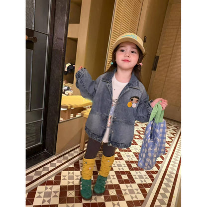 IRIS KIDS Mila Classic Denim Jacket — kids denim jacket, product photo 2 of 7