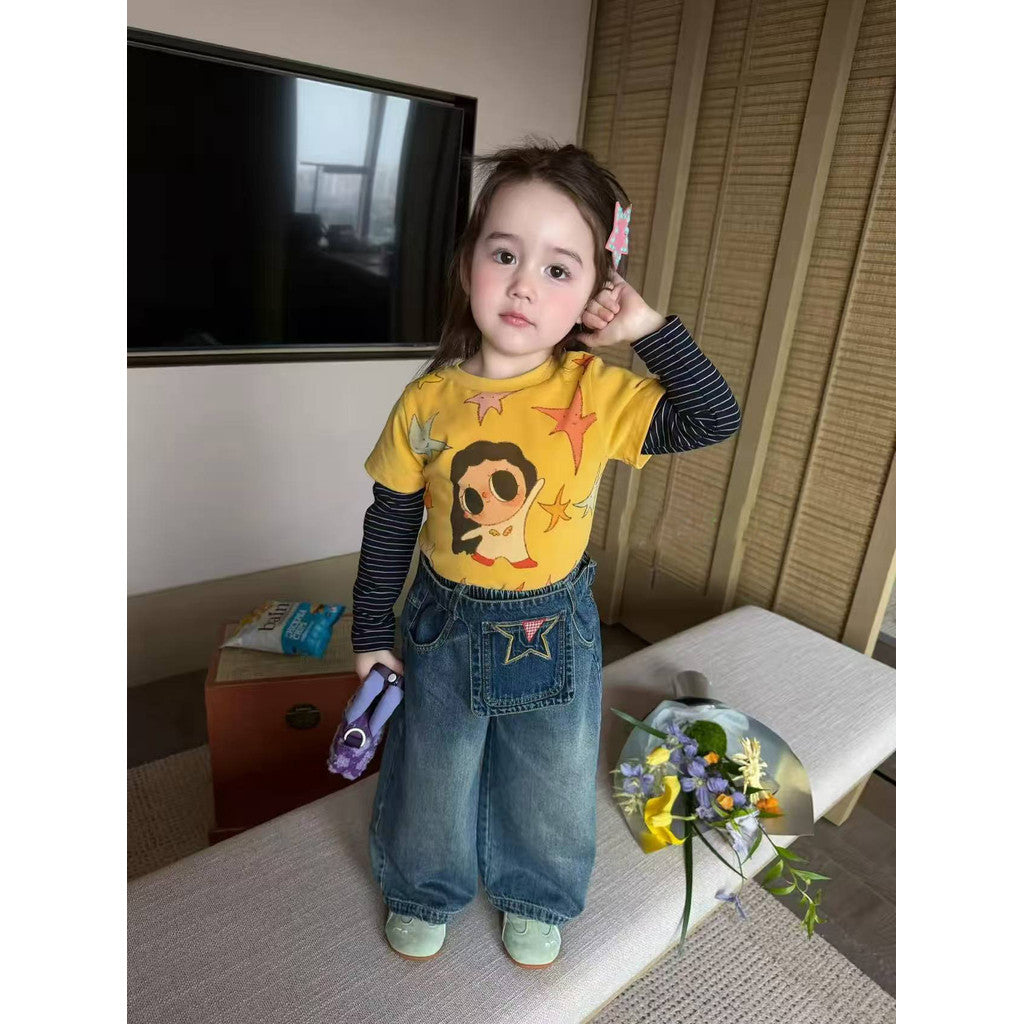 IRIS KIDS Sunny Star Kids — kids shirt and jeans set, product photo 7 of 9