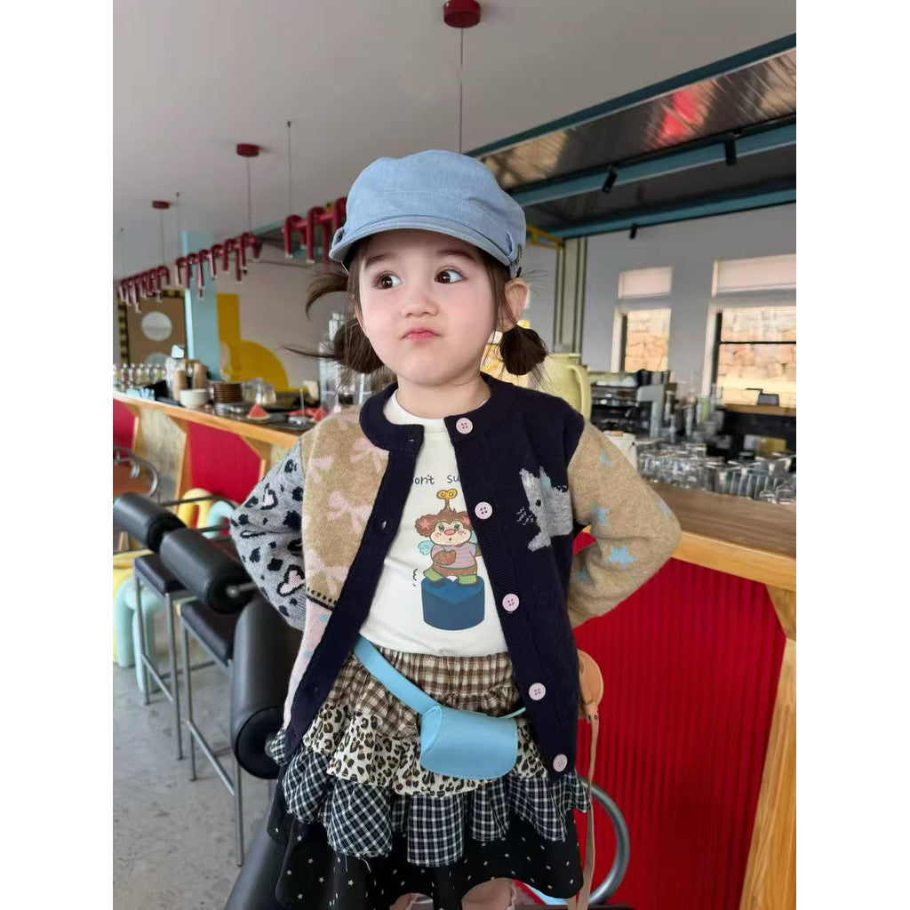IRIS KIDS Cardigan & Shirt Set — Korean-style kids outfit, product photo 2 of 10