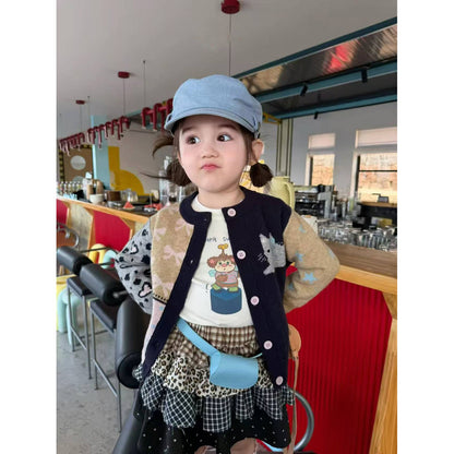 IRIS KIDS Cardigan & Shirt Set — Korean-style kids outfit, product photo 2 of 10