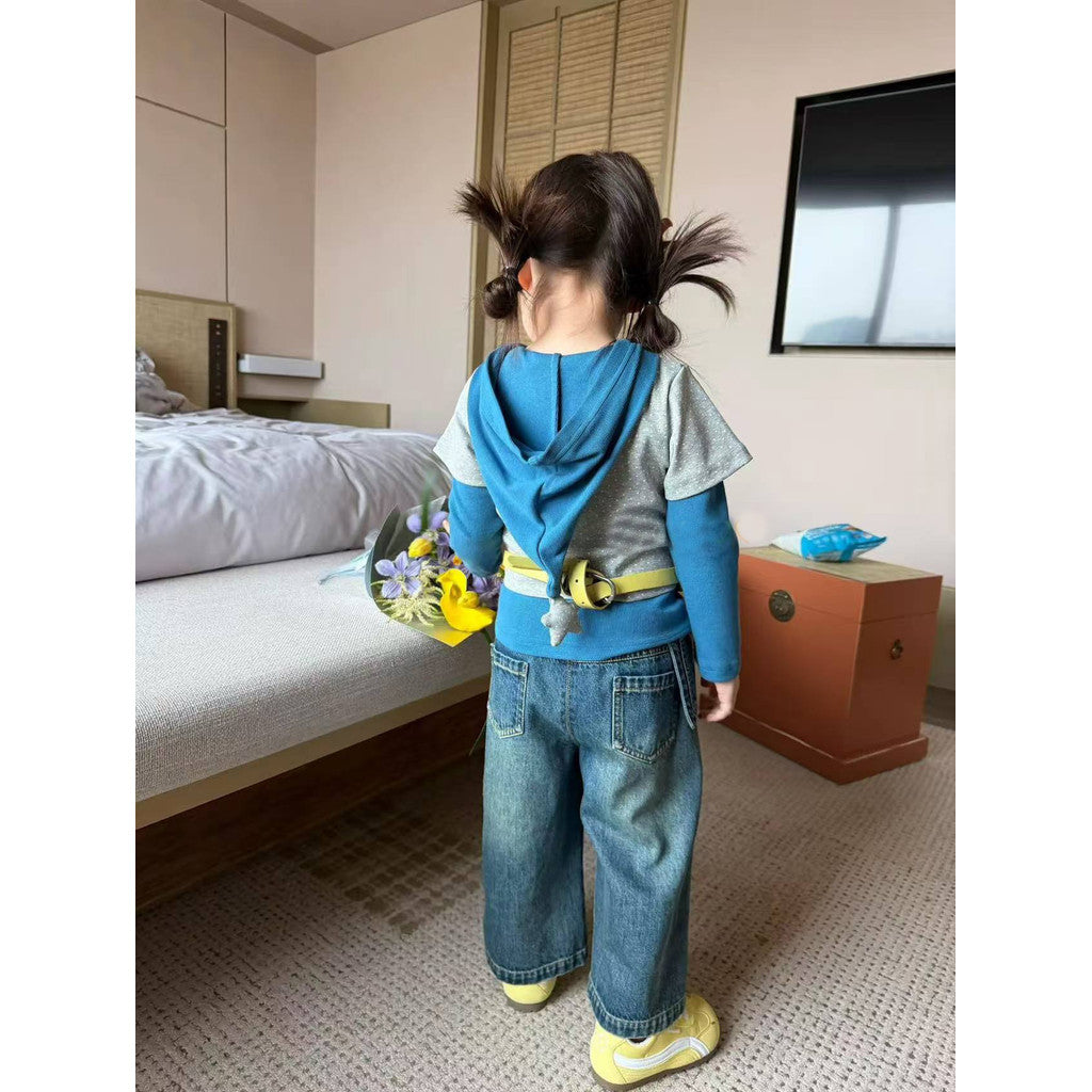 IRIS KIDS Woodland Dream — layered kids shirt-hoodie set with pants, product photo 4 of 9