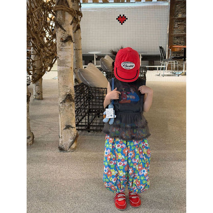 IRIS KIDS Garden Bloom Pants — girls floral pants, product photo 4 of 9