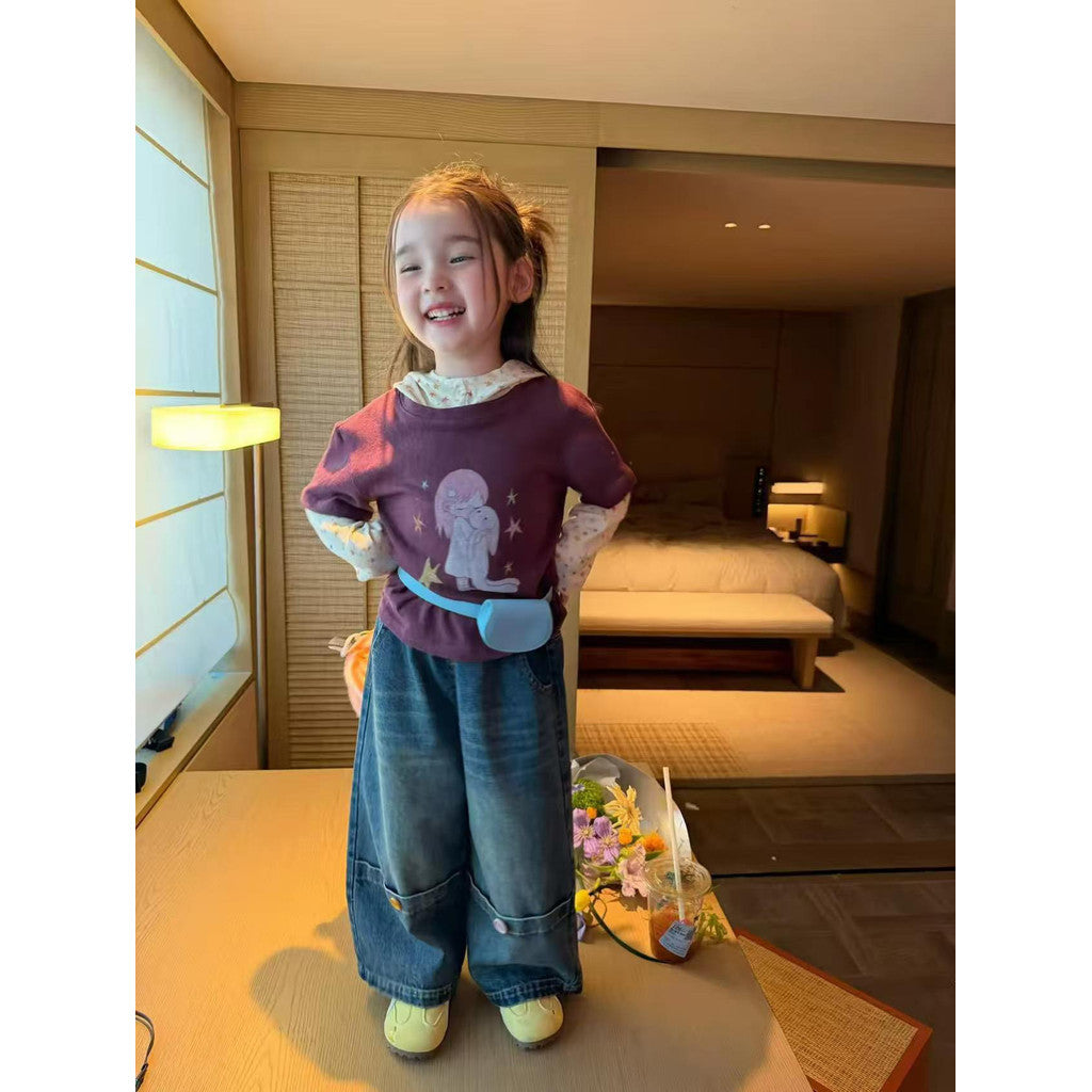 IRIS KIDS Cozy Autumn Set — kids shirt, hoodie and jeans outfit, product photo 2 of 9