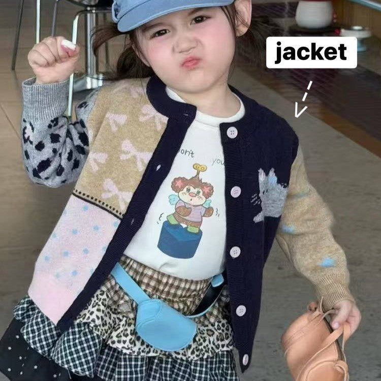 IRIS KIDS Cardigan & Shirt Set — Korean-style kids outfit, product photo 9 of 10