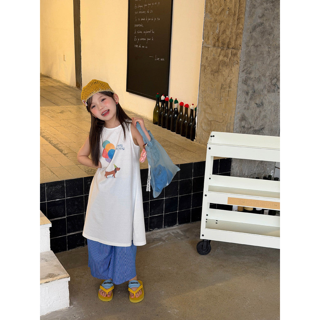 IRIS KIDS Sunny Birthday Tank — long-fit kids tank top, product photo 6 of 9