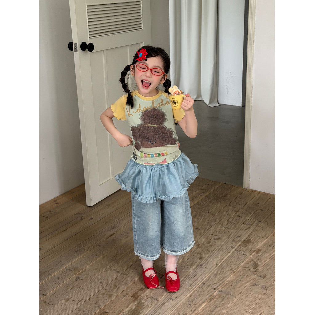 IRIS KIDS Happy Bear — kids bear-print shirt and pants set, product photo 9 of 11