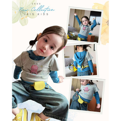 IRIS KIDS Woodland Dream — layered kids shirt-hoodie set with pants, product photo 1 of 9