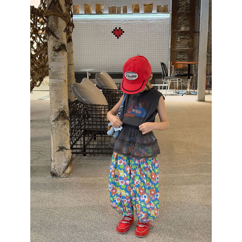 IRIS KIDS Garden Bloom Pants — girls floral pants, product photo 7 of 9