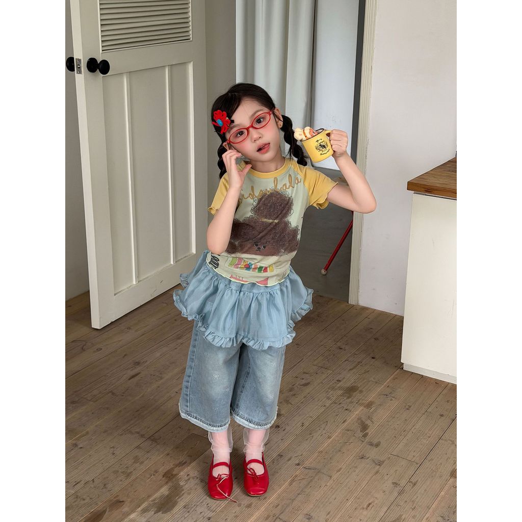 IRIS KIDS Happy Bear — kids bear-print shirt and pants set, product photo 7 of 11