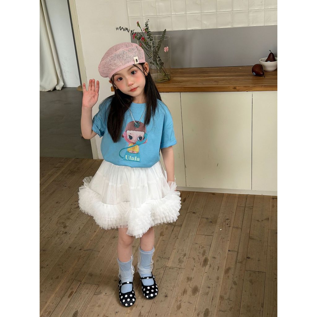 IRIS KIDS Princess Twirl Set — kids cartoon tee and tutu skirt, product photo 8 of 11