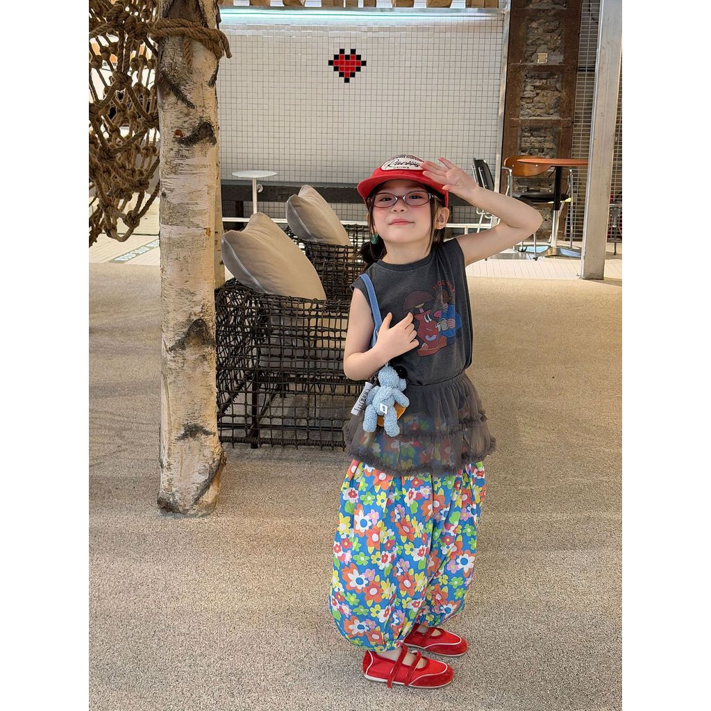 IRIS KIDS Garden Bloom Pants — girls floral pants, product photo 6 of 9