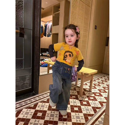 IRIS KIDS Sunny Star Kids — kids shirt and jeans set, product photo 3 of 9