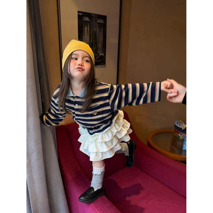IRIS KIDS Sunny Stripe Shirt — kids striped long-sleeve top, product photo 3 of 7