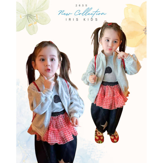 IRIS KIDS Luna Soft Zip Jacket — kids front-zip jacket, product photo 1 of 9