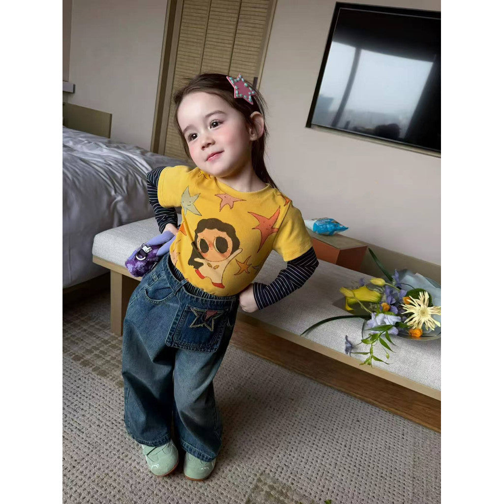 IRIS KIDS Sunny Star Kids — kids shirt and jeans set, product photo 5 of 9