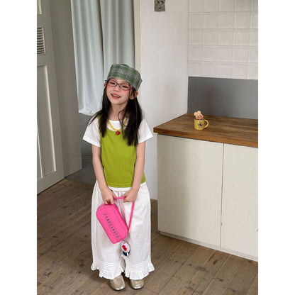 IRIS KIDS Green Picnic Set — kids shirt and pants outfit, product photo 6 of 11