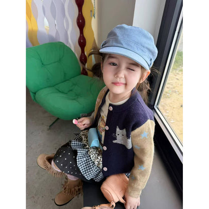 IRIS KIDS Cardigan & Shirt Set — Korean-style kids outfit, product photo 3 of 10