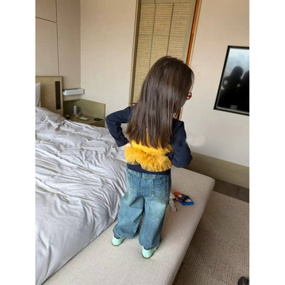 IRIS KIDS Mini Denim Muse — kids vest, shirt and denim pants set, product photo 6 of 9