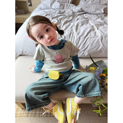 IRIS KIDS Woodland Dream — layered kids shirt-hoodie set with pants, product photo 3 of 9