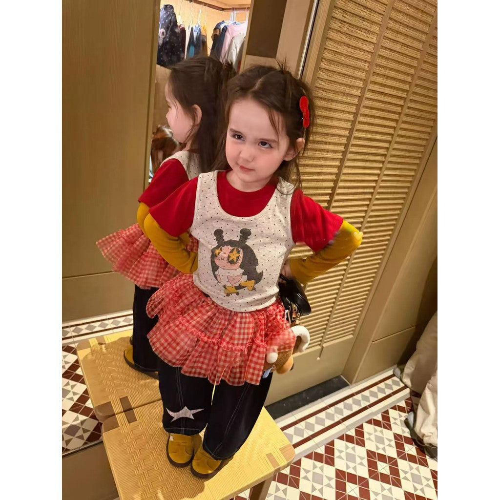 IRIS KIDS Lovely Dolly Set — kids shirt, vest and pants outfit, product photo 7 of 9