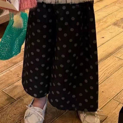 IRIS KIDS Blooming Girl Set — girls ruffle top and polka dot pants, product photo 8 of 8