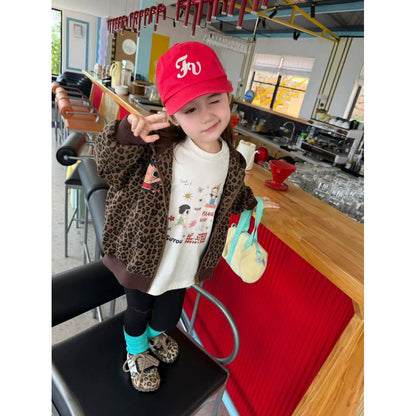 IRIS KIDS Leopard Breeze Jacket — kids leopard-print zip jacket, product photo 7 of 8