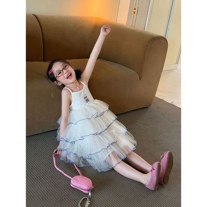 IRIS KIDS Sugar Cloud Dress — girls layered tulle dress, product photo 7 of 10