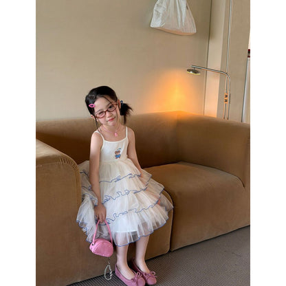IRIS KIDS Sugar Cloud Dress — girls layered tulle dress, product photo 8 of 10