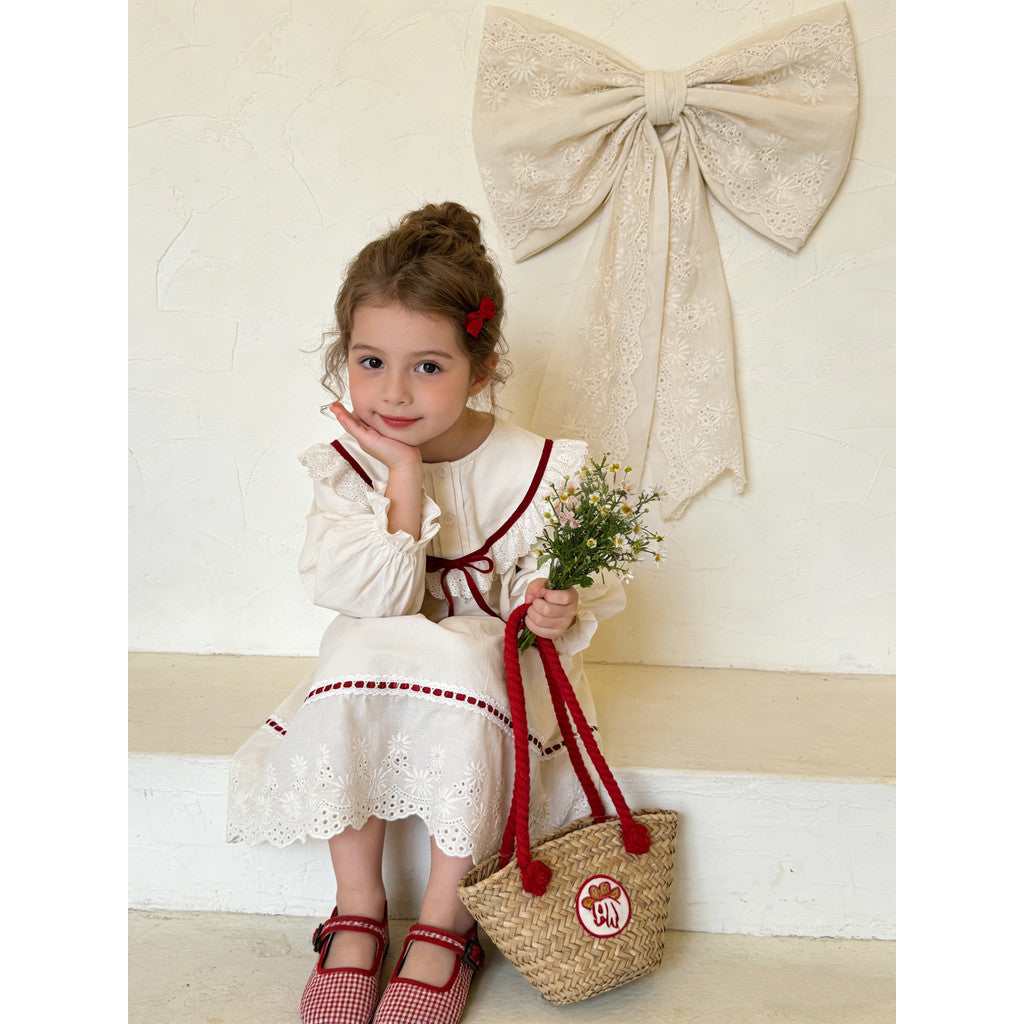 IRIS KIDS Sweet Heirloom Dress — girls Korean-style dress, product photo 7 of 10