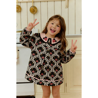 IRIS KIDS Lady Camellia Dress — girls Korean-style dress, product photo 3 of 10