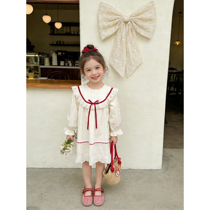 IRIS KIDS Sweet Heirloom Dress — girls Korean-style dress, product photo 2 of 10