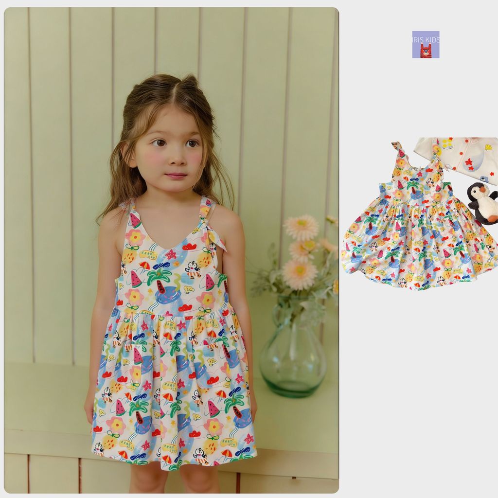 IRIS KIDS Sweet Tropicana Dress — kids Korean-style dress, product photo 1 of 10