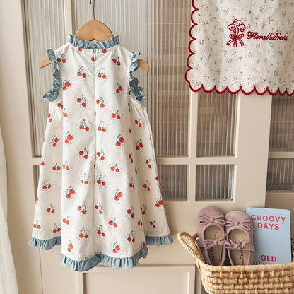 IRIS KIDS Cherry Cute Dress — girls cherry-print dress, product photo 6 of 9