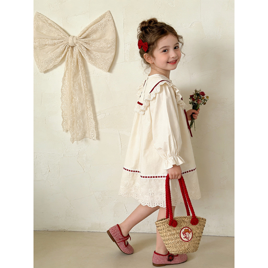 IRIS KIDS Sweet Heirloom Dress — girls Korean-style dress, product photo 3 of 10