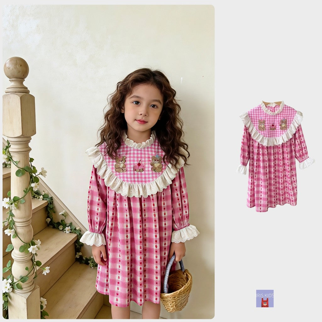 IRIS KIDS Lovely Teddy Day Dress — kids everyday dress, product photo 1 of 10