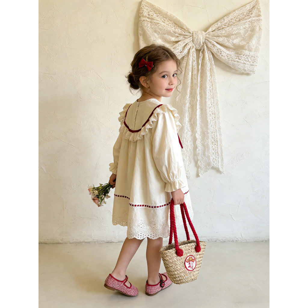 IRIS KIDS Sweet Heirloom Dress — girls Korean-style dress, product photo 8 of 10