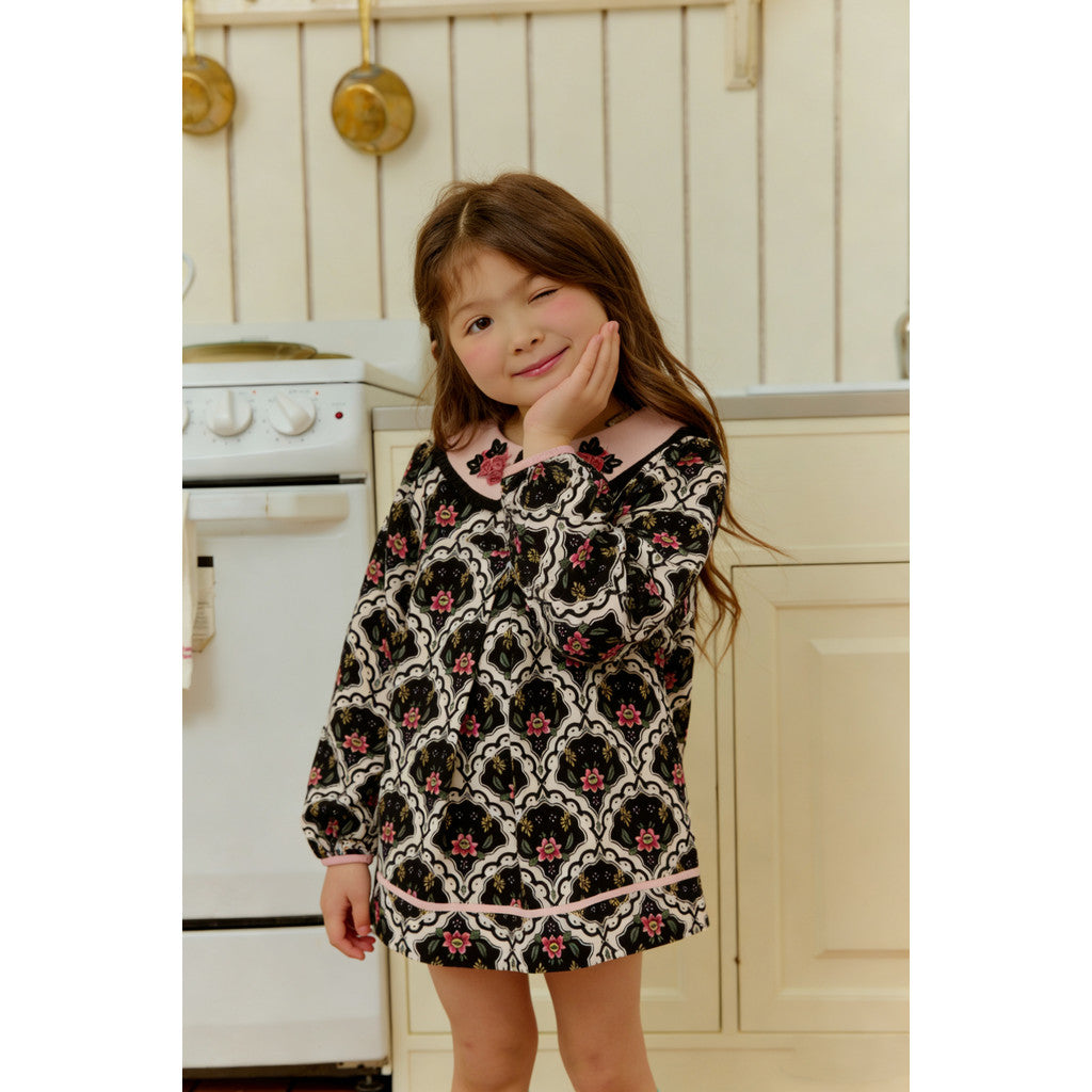IRIS KIDS Lady Camellia Dress — girls Korean-style dress, product photo 8 of 10