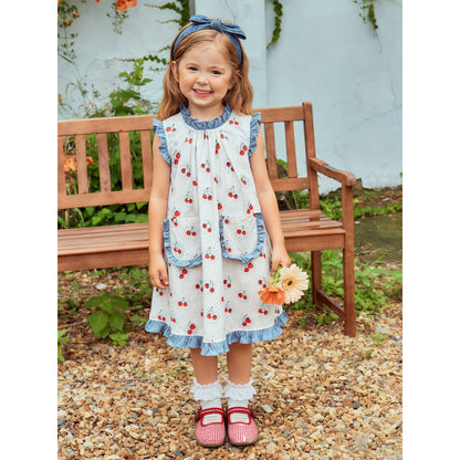IRIS KIDS Cherry Cute Dress — girls cherry-print dress, product photo 2 of 9