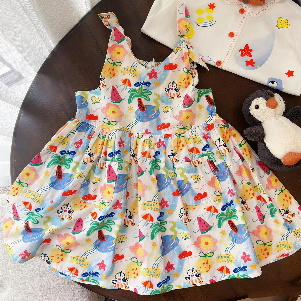 IRIS KIDS Sweet Tropicana Dress — kids Korean-style dress, product photo 10 of 10