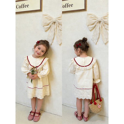 IRIS KIDS Sweet Heirloom Dress — girls Korean-style dress, product photo 6 of 10