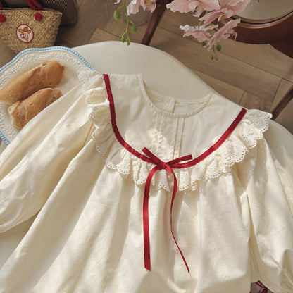 IRIS KIDS Sweet Heirloom Dress — girls Korean-style dress, product photo 5 of 10